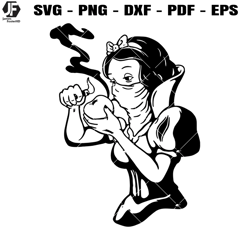 snow white smoking svg, snow white princess svg, bad