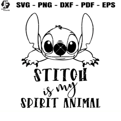 stitch is my spirit animal svg, cute stitch svg, baby stitch