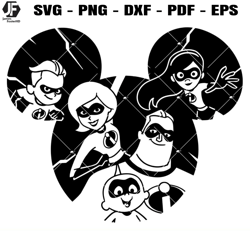 the incredibles svg, mr incredible svg, super family svg