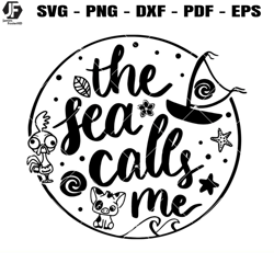 the sea calls me svg, disney moana svg, hei hei pua svg