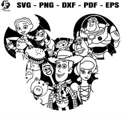 toy story friends svg, toy story character svg, disney svg