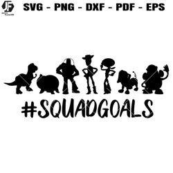 toy story squadgoals svg, toy story friends svg, cartoon svg