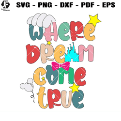 where the dream come true svg, family trip svg, vacay