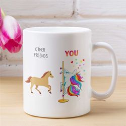 Funny Friends Unicorn Mug  Funny Gag Gift, Gift For Friends, Family, Cunt Mug, BFF Gift Mug, Humor Inappropriate Mug Gi