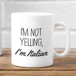 funny italian mug, italian gift idea, italy mug, italy, italian coffee mug, italian pride, italian gift, gift for italia