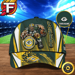Green Bay Packers Personalized Your NameNFL Football Sport Cap