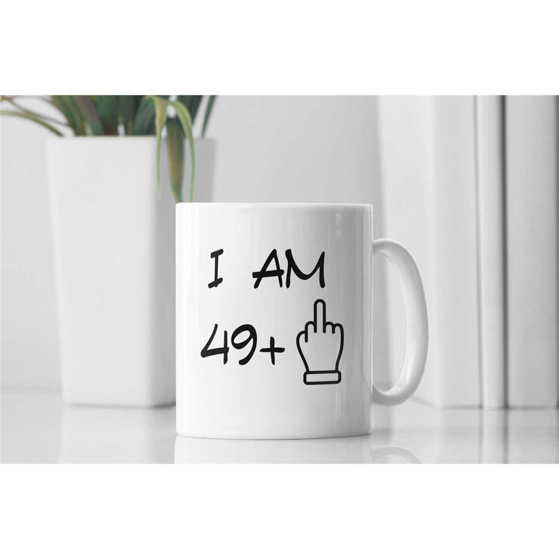 50th Birthday Gift, Funny 50 Year Old Gift, 50 Year Old Gif, Coworker Gift, 50th birthday mug, Fifty Birthday Mug, I am.jpg