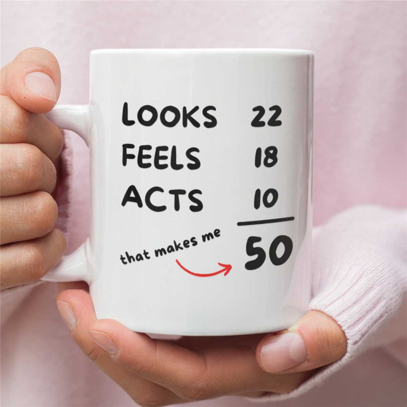 50th birthday gift, 50th birthday mug, 50 birthday glass, mugs for 50th birthday, fifty birthday, 50th birthday coffee m.jpg