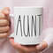 Aunt Mug Gift, Minimalist style mug, rae dunn Inspired Mug for Auntie Birthday or Christmas Present.jpg