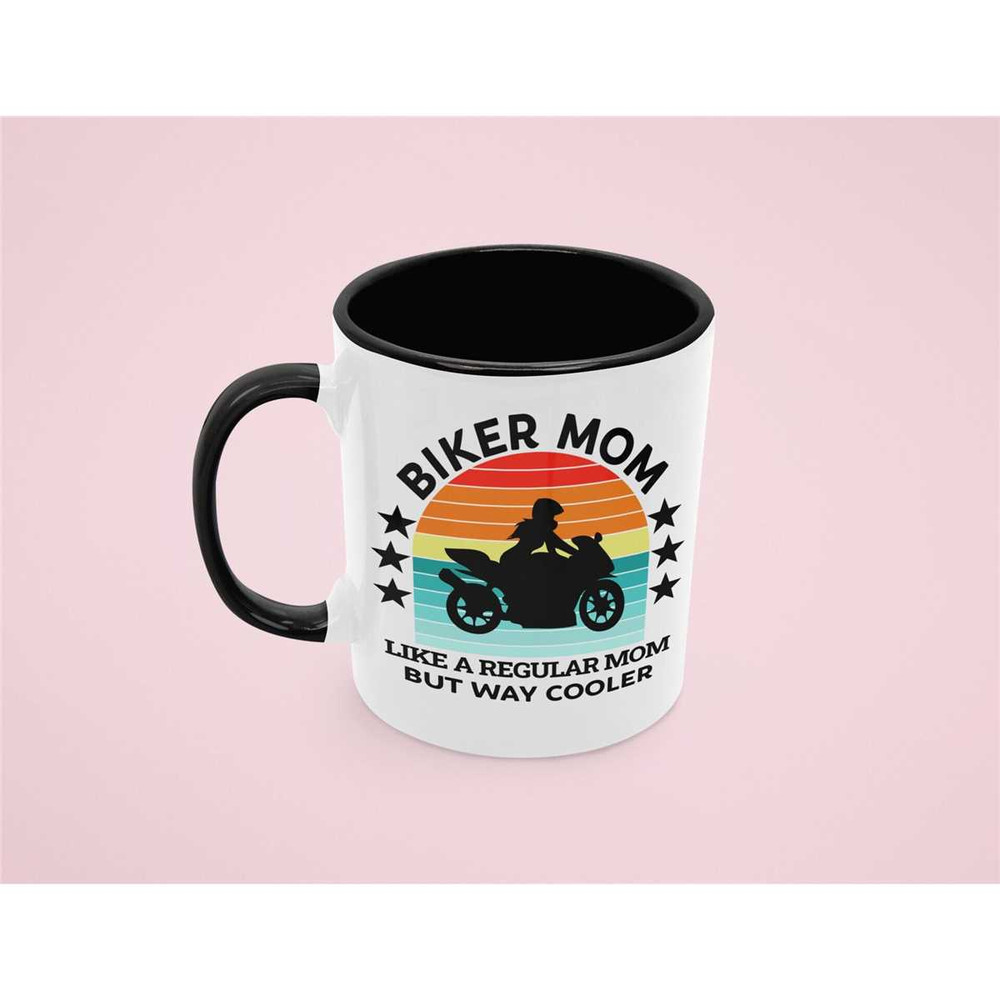 Biker Mom Gift, Biker Mom Mug, Gift for Biker, Like a Regular Mom but Way Cooler, Motorbike Mother, Biker Mother's Day,.jpg