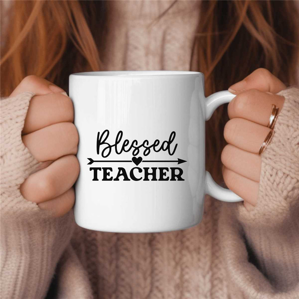 Blessed Teacher Coffee Mug, Middle School Teacher Gift, Elementary Teacher Gift, Cute Teacher Gift.jpg