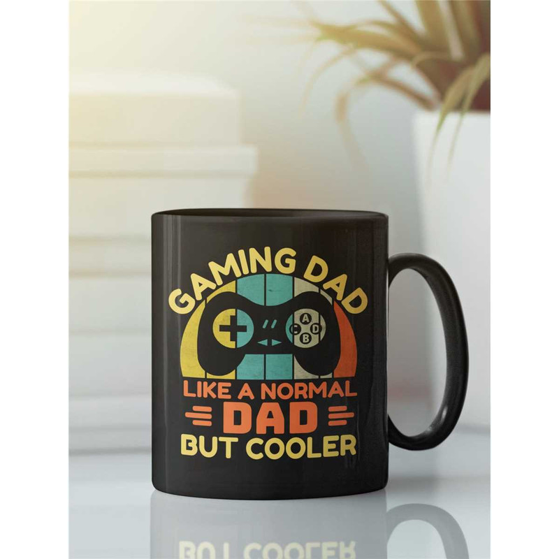 Gaming Dad Mug, Gamer Dad Gift, Like a Regular Dad but Cooler, Video Game Coffee Cup, Gamer Father's Day Gift, Like a No.jpg