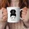 Gemini Coffee Mug, Messy Bun Zodiac Birthday Gift for Her, Horoscope Ceramic Mug.jpg