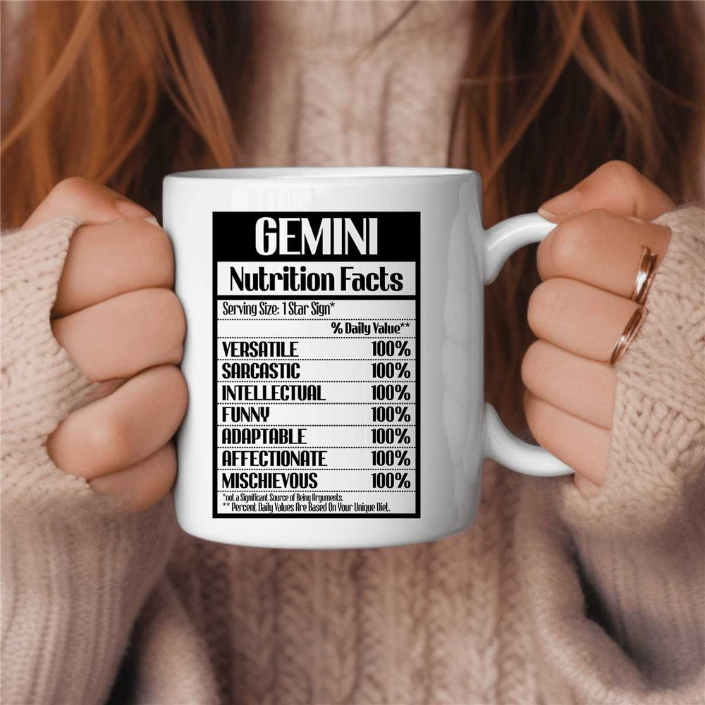 Gemini Coffee Mug, Zodiac Birthday Gift for Her, Horoscope Ceramic Mug 6.jpg