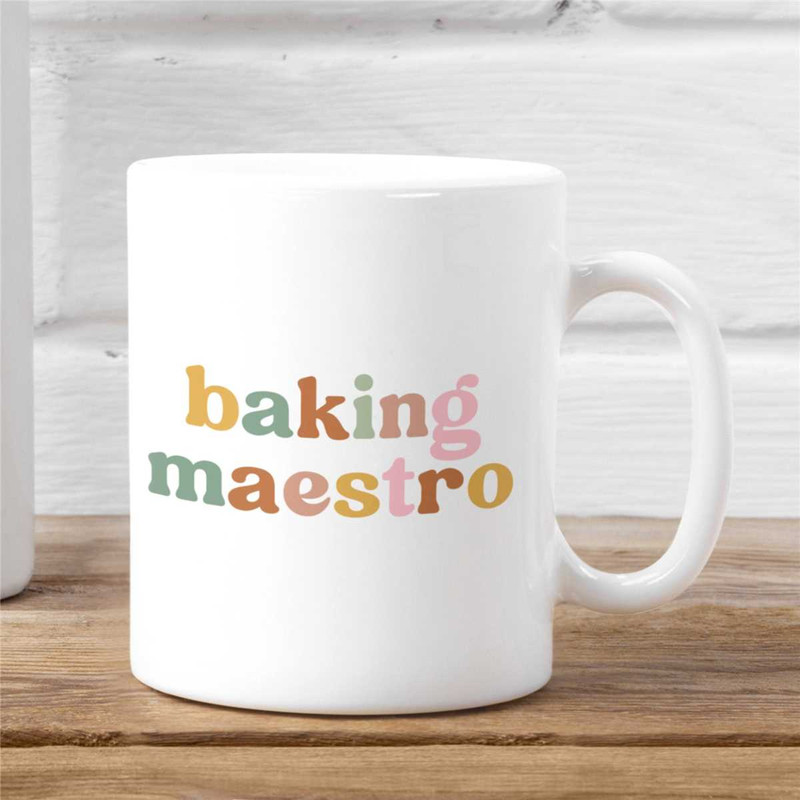 Gift For Baker, Baking Maestro Mug, Baker Christmas Gift, Baker Mug, Gift For Baker, Funny Baker Gifts.jpg