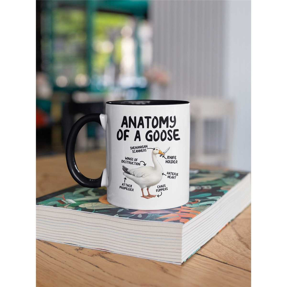 Goose Mug, Anatomy of a Goose Cup, Funny Goose Gifts, Goose Lover Coffee Cup, Cute Cartoon Sarcastic Goose Meme Graphic.jpg