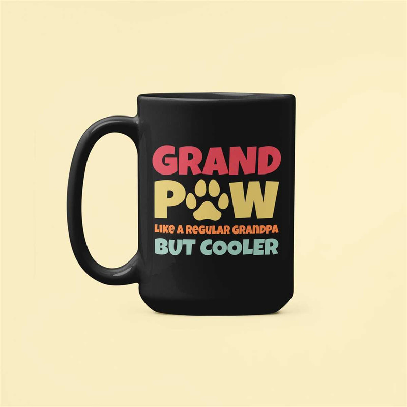 Grandpaw Mug, Grand Paw Gift, Funny Grandpa Cup, Grandpa Gifts, Dog Grandpa Mug, Funny Mugs, Gift for Grandpa, Announcem.jpg