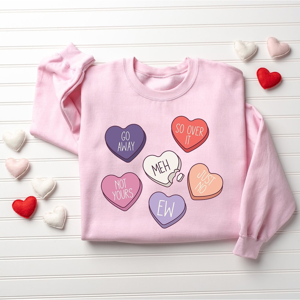 Anti Valentines Day Sweatshirt, Anti Valentine, Galentines Day, Trendy Sweatshirt, Funny Sweatshirt, Galentines Gift, Women's Sweatshirt.jpg