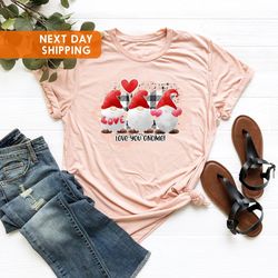 gnomes valentines day, gnomes valentines, cute valentine shirts, gift for her valentines day, valentines day shirt, vale