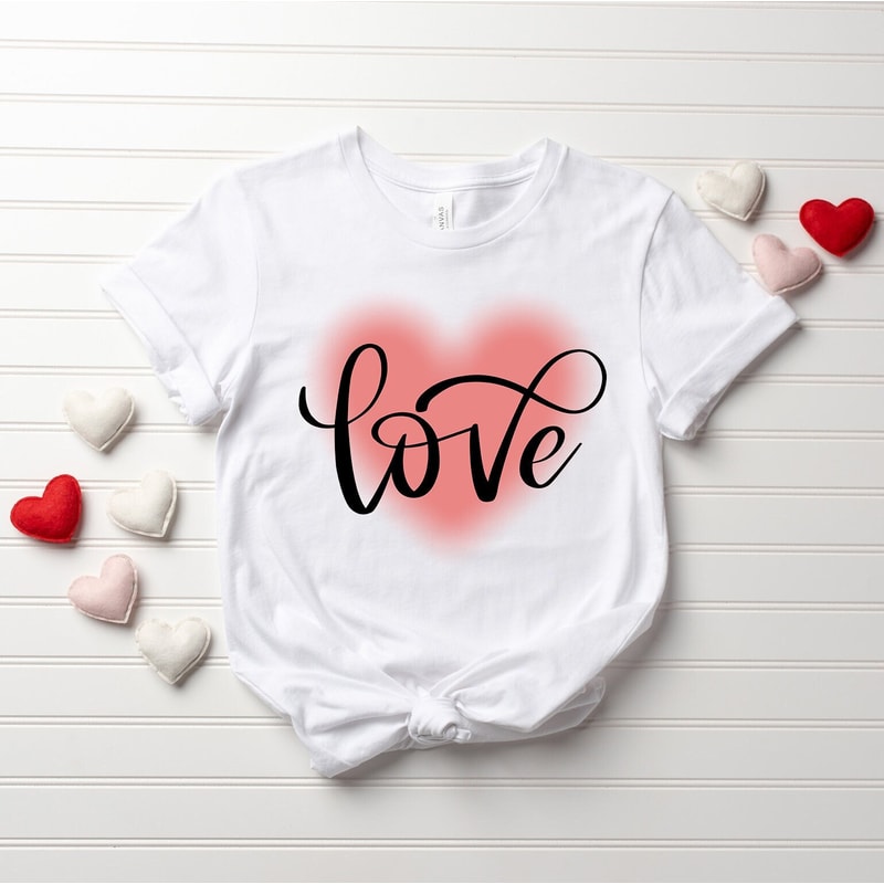 Love Shirt, Valentines Day Shirt, Retro Valentine Shirt, Hearth Shirt, Shirts for Women, Valentines Day Gift, Trendy Shirt, Love T-shirt.jpg