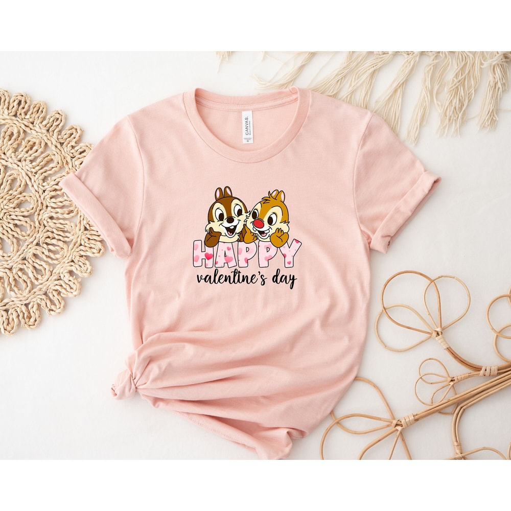 Chip And Dale Happy Valentine's Day Shirt, Disney Double Trouble Honey Moon Shirt Hoodie Sweatshirt, Disney Chip And Dale Couple Shirt.jpg