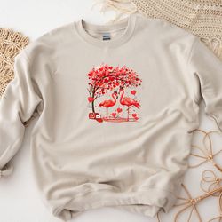 cute flamingo valentines day love shirt, flamingo lover 2023 shirt hoodie sweatshirt, flamingo lover gift