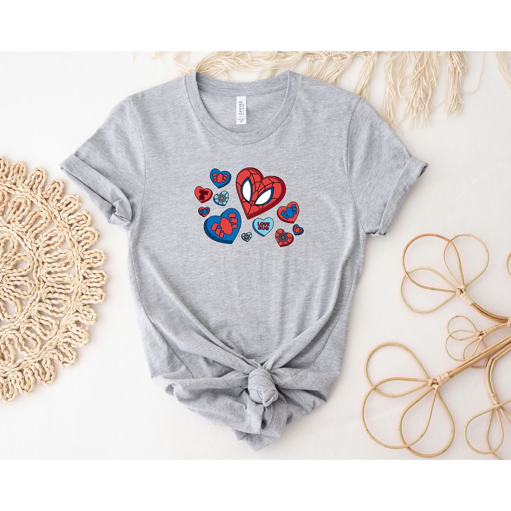 Spider Man Valentine Love Bug Shirt, Spider Man Super Hero Valentine's Day Matching Couple Shirt Hoodie Sweatshirt, Marvel Love Shirt.jpg