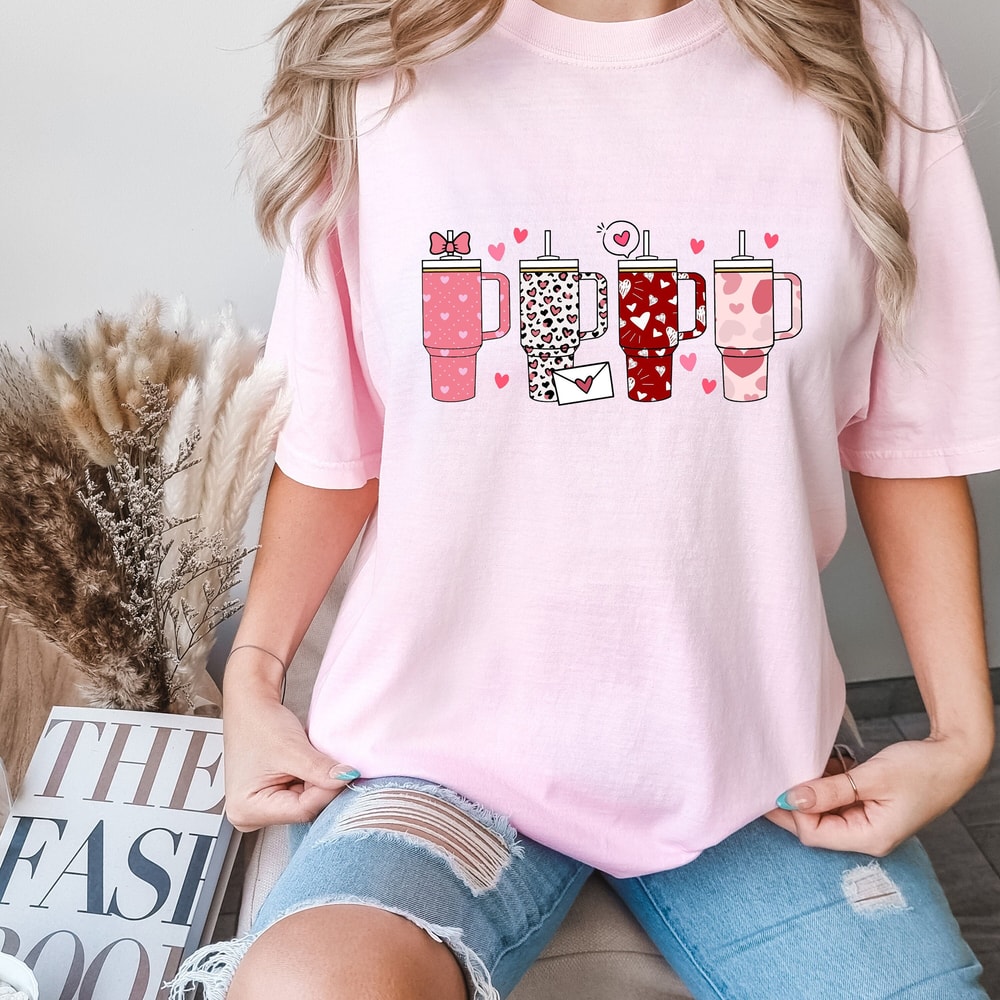 Comfort Colors® Valentines Day Mug T-Shirt, Latte Shirt, Valentines Day Cup Shirt, Cute Valentine Shirt, Valentine Coffee Lover Gift.jpg