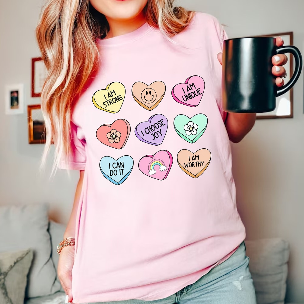 Comfort Colors® Water Color Heart Shirt, Valentines Day Shirt, Valentines Heart Shirt, Valentine Colorful Heart Shirt, Valentines Gift.jpg