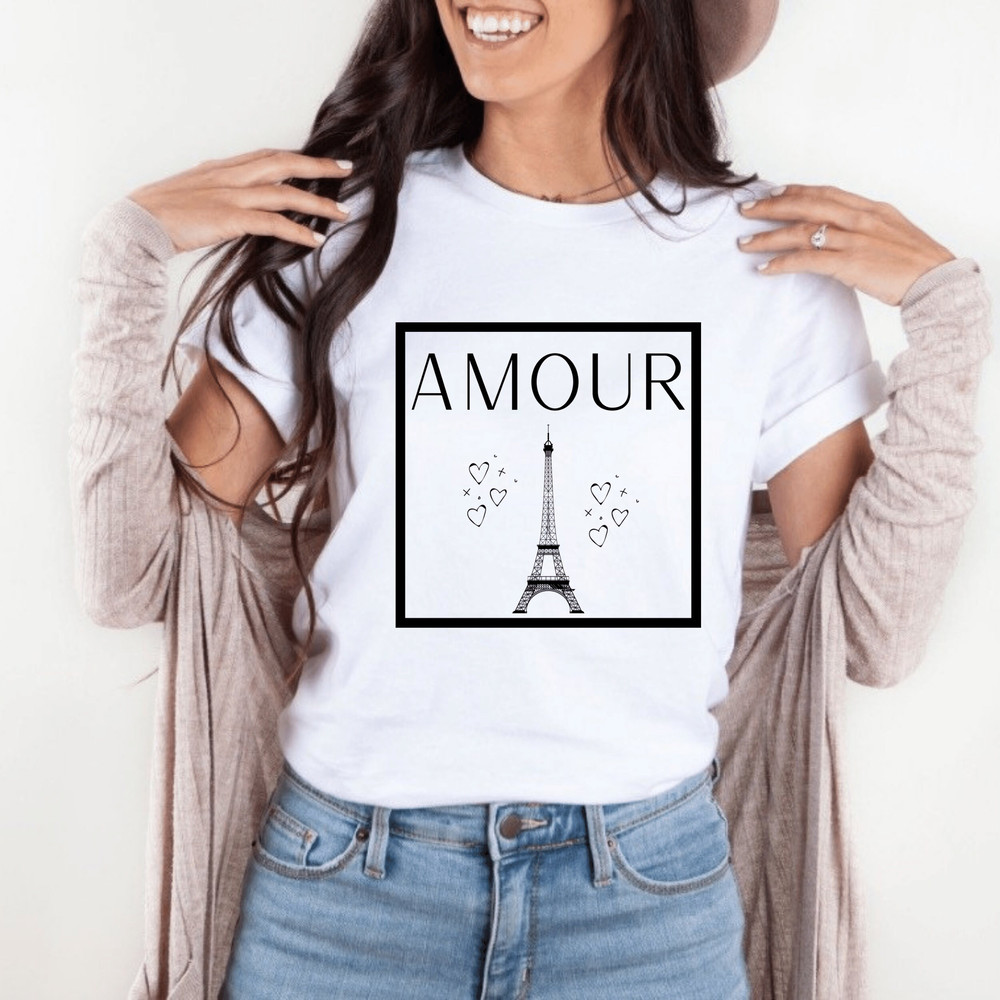 Amour Paris France Shirt,Eiffel Tower Tshirt,Paris Shirt,Paris France Souvenir,France Vacation Tee,Paris City Shirt,Newlywed,Gift Paris Love.jpg