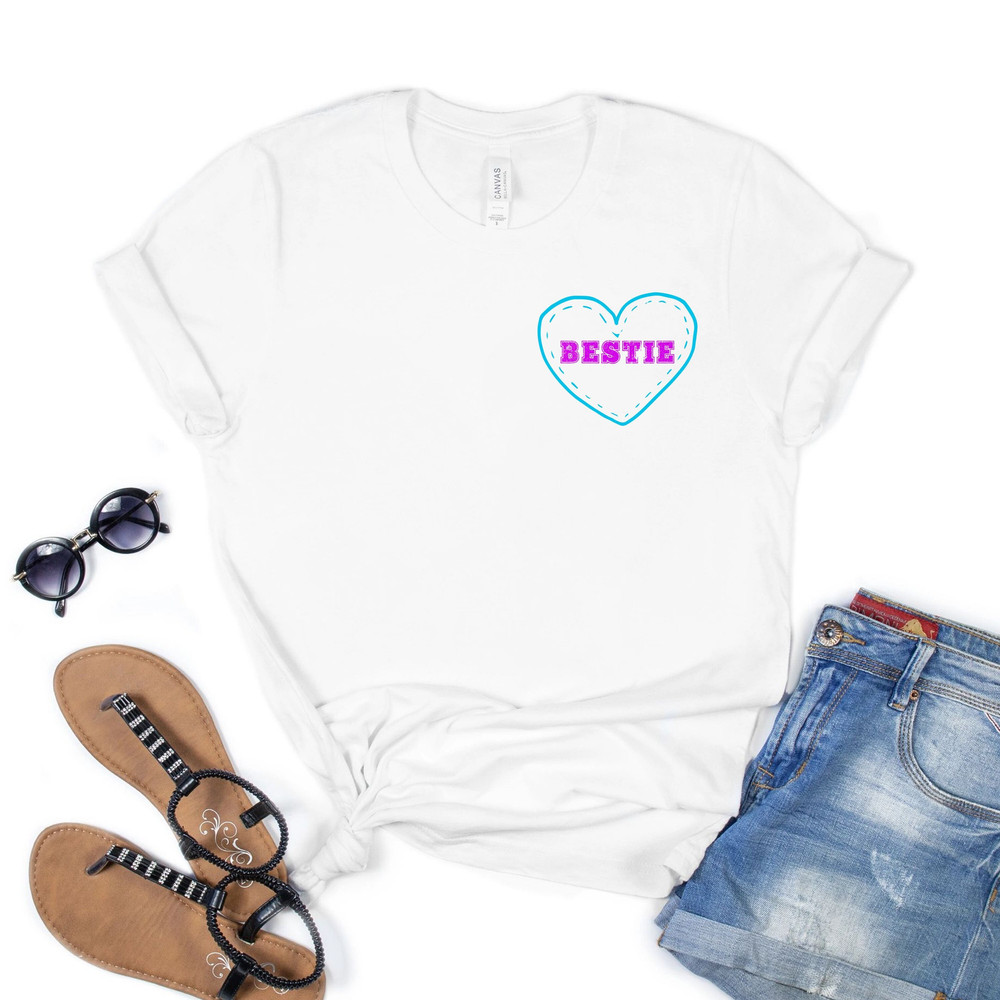 BFF Bestie Heart Valentines Day Shirt Cute Valentines Tee for Girls Heart Love Heart TShirt Womens Valentine's Tee Girlfriend Gift for Wife 1.jpg