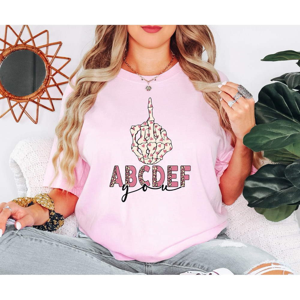 ABCDEF Skeleton Middle Finger, Comfort Colors®, Valentines Day Skeleton Shirt, Skeleton Heart Shirt, Anti Valentine Day Shirt, Valentine Tee.jpg
