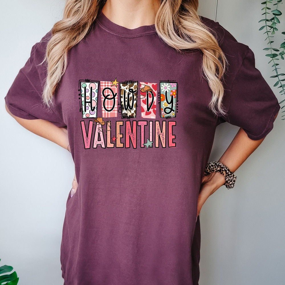 Comfort Colors® Western Howdy Valentine Graphic Tee, Comfort Colors® Valentine's Day Graphic Tee, Western Comfort Colors® Valentine's Day.jpg