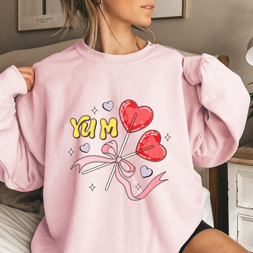 Cute Candy Sweatshirt, Valentine Heart Shirt, Funny Valentines Day Shirt, Valentines Shirts for Women, Womens Valentines Day Sweatshirt.jpg