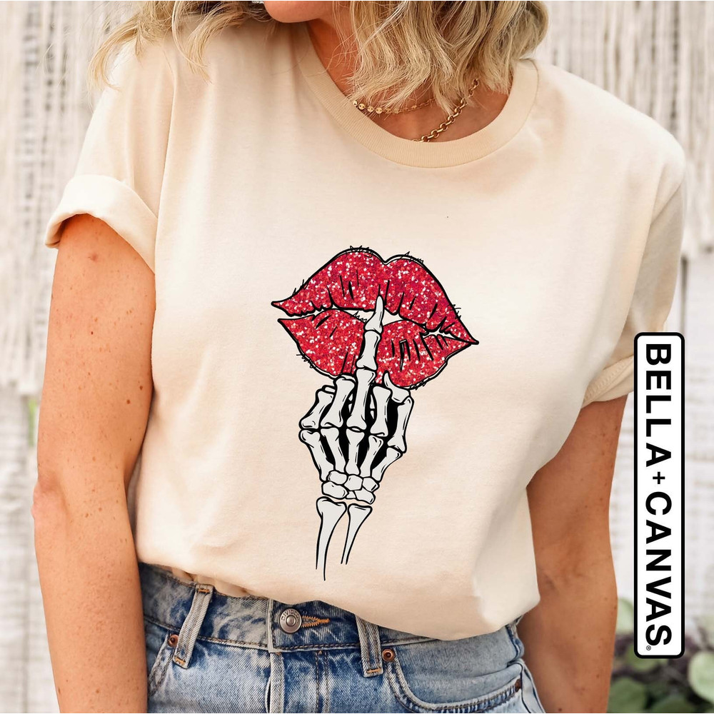 Rock and Roll Tee, Valentines Day Shirt, Red Lips Shirt, Valentines Day Shirts For Woman, Valentines Day Shirt, Cute Valentine Shirt.jpg