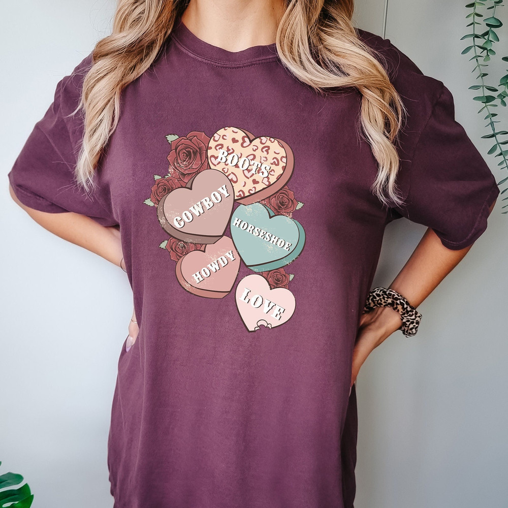 Western Comfort Colors®, Western Howdy Valentine Graphic Tee, Valentine Comfort Colors® Shirt, Comfort Colors® Valentine's Day Graphic Tee.jpg