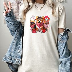 corgi valentines day tshirt, valentine dog tshirt, corgi shirt, tri color corgi, corgi tshirt, corgi gifts, corgi mom ts