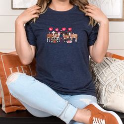 cow valentine tshirt, highland cow valentine tshirt, valentines day tshirt, xoxo cow tshirt, valentines day gift, farm v