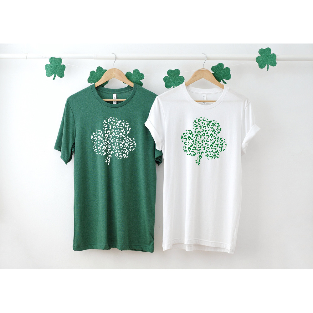 Patricks Shamrock Shirt, St Patricks Day Shirt, Patricks Day Tee, St Patrick's Day Leopard Shirts, 1.jpg