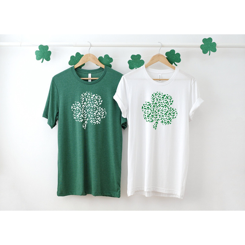 Patricks Shamrock Shirt, St Patricks Day Shirt, Patricks Day Tee, St Patrick's Day Leopard Shirts, 1.jpg