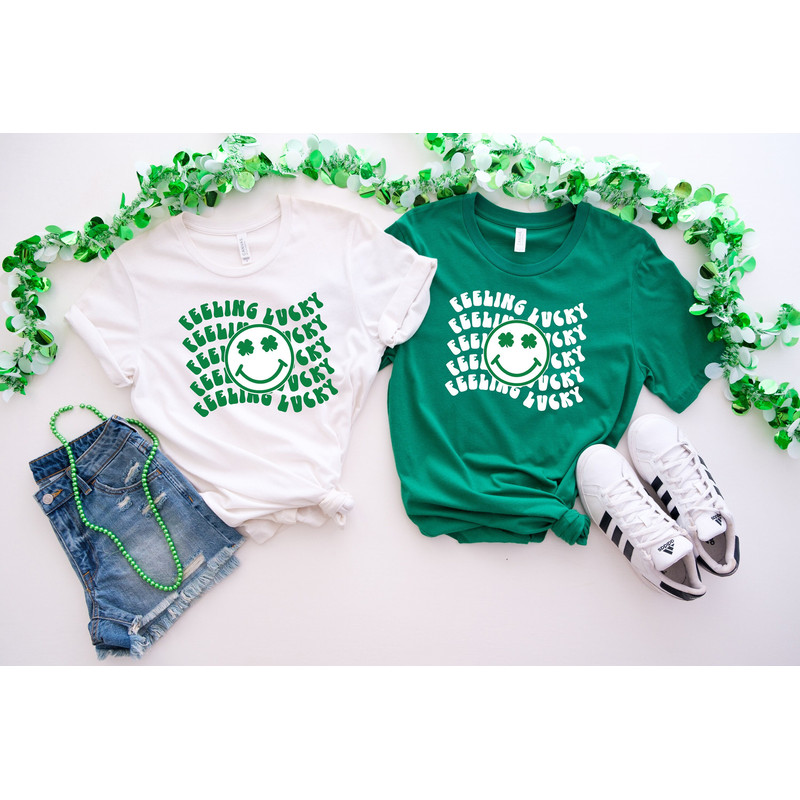 Feeling Lucky Shirt , St Patricks Day Shirt, Happy St Patrick's Parade Shirt,St Paddy Shamrock Shirt,Lucky Shirt,Irish Beer Carnival Shirt.jpg