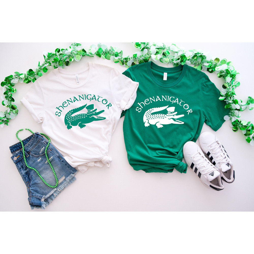 Shenanigator Shirt, St Patrick's Day Shirt, Shenanigans Tshirt, St Patrick's Funny Shirt, Irish Gator Shirt,Lucky Shirt,Mens St Patricks Tee.jpg