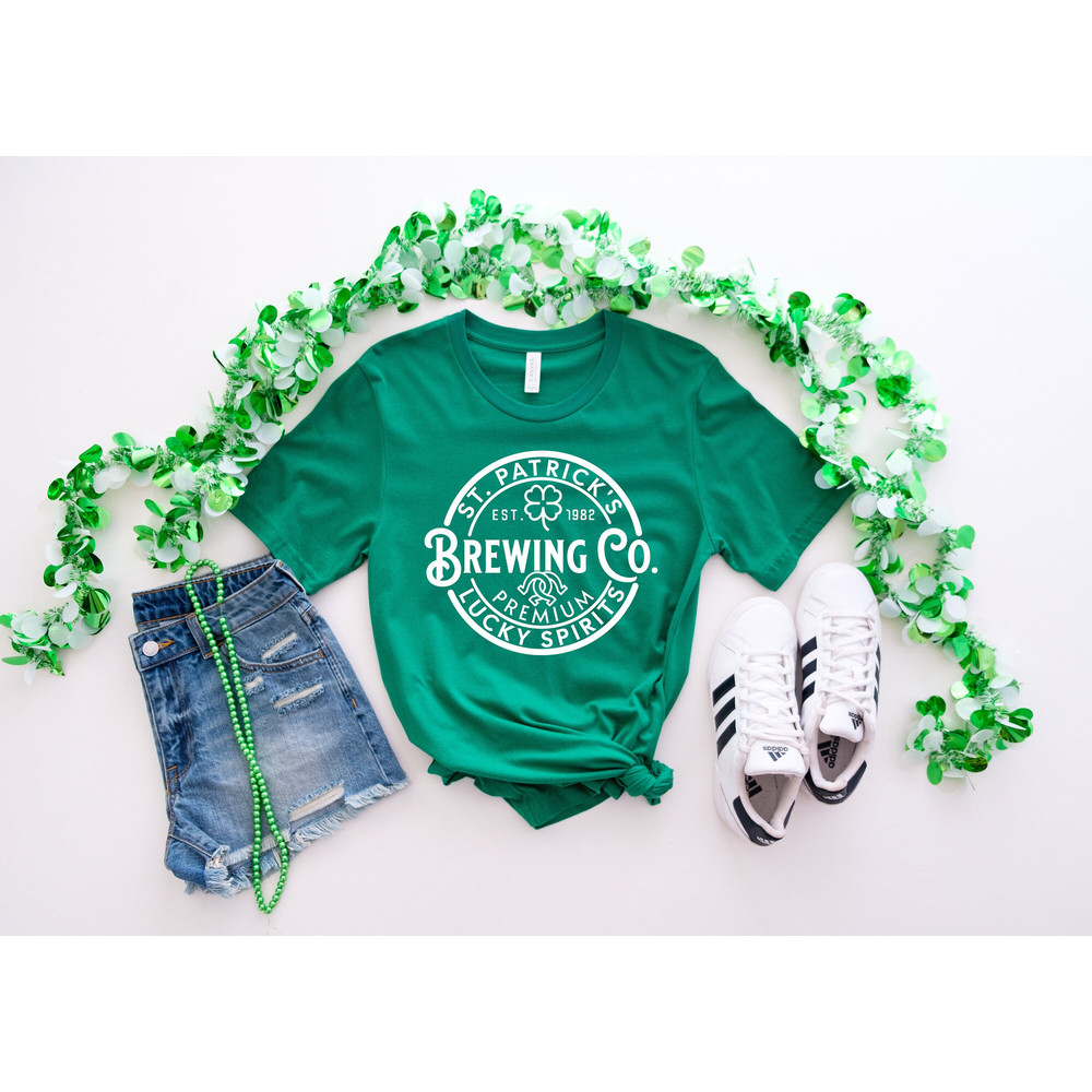 St Patrick's Brewing Co Shirt,Funny St Patricks Day Shirt,Lucky Spirits,St Paddys Tee,Lucky Shirt,Shamrock Sweatshirt,Irish Beer,St Patrick.jpg