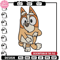 Bingo Heeler Embroidery, Bluey cartoon Embroidery, Embroidery File, cartoon design, cartoon shirt, Digital download.jpg