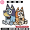 Bluey and Bingo Embroidery, Bluey Embroidery, Embroidery File, cartoon design, cartoon shirt, Digital download.jpg