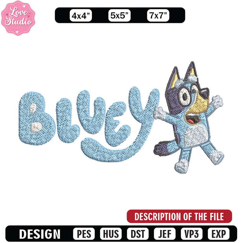 Bluey cartoon Embroidery, Bluey Cartoon Embroidery, cartoon Embroidery, Embroidery File, cartoon shirt, digital download.jpg