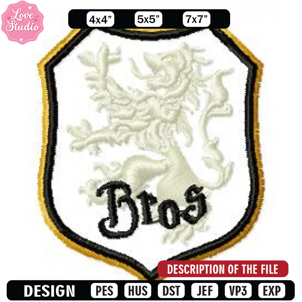 Bros logo embroidery design, Embroidery design, Sale design, Embroidered shirt, Logo Embroidered, digital download.jpg