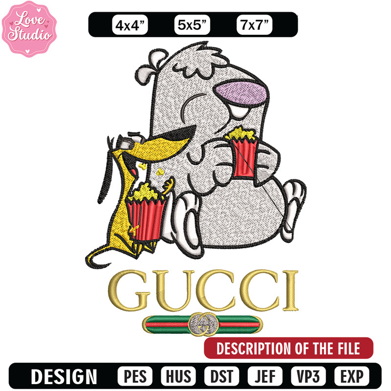 Cartoon Gucci Embroidery design, Cartoon Gucci Embroidery, cartoon design, Embroidery File, Gucci logo, Digital download.jpg