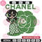 Chanel green girl Embroidery Design, Chanel Embroidery, Brand Embroidery, Embroidery File, Logo shirt, Digital download.jpg