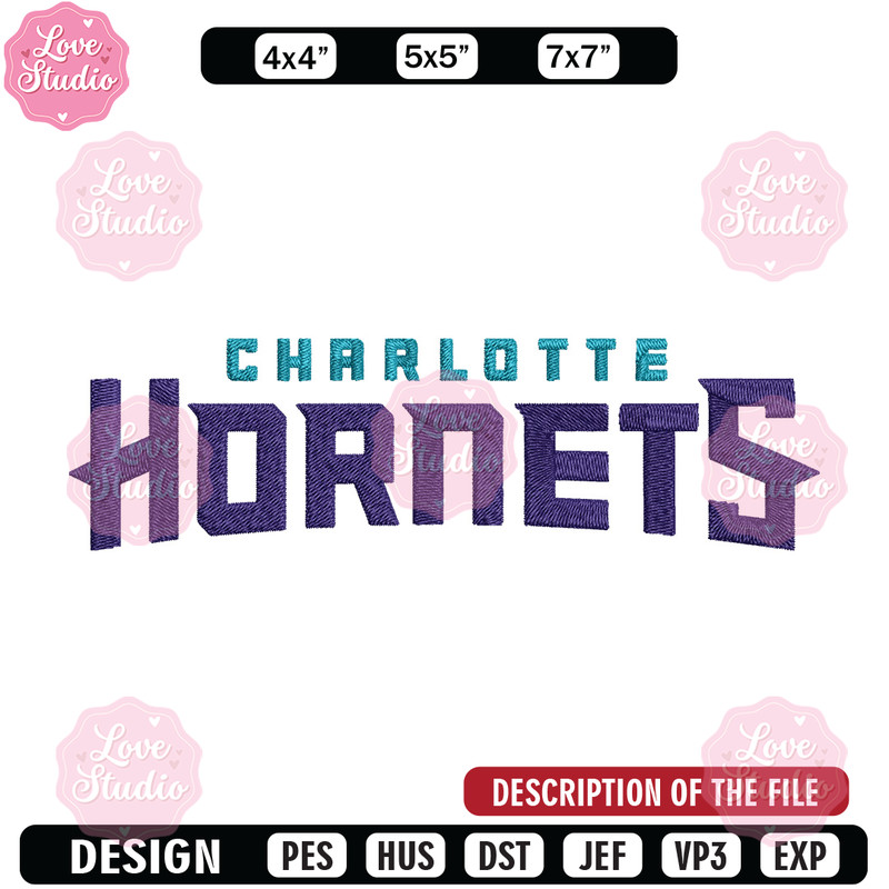 Charlotte Hornets logo embroidery design,NBA embroidery, Sport embroidery, Embroidery design,Logo sport embroidery.jpg